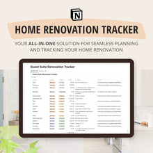 Load image into Gallery viewer, Home Renovation Planner & Tracker (Notion Template)