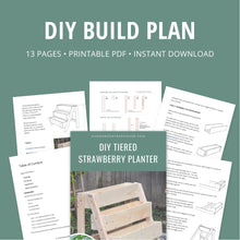 Load image into Gallery viewer, DIY Tiered Strawberry Planter eBook