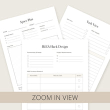 Load image into Gallery viewer, IKEA Hack Planner | Digital Printable PDF