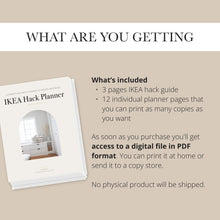 Load image into Gallery viewer, IKEA Hack Planner | Digital Printable PDF